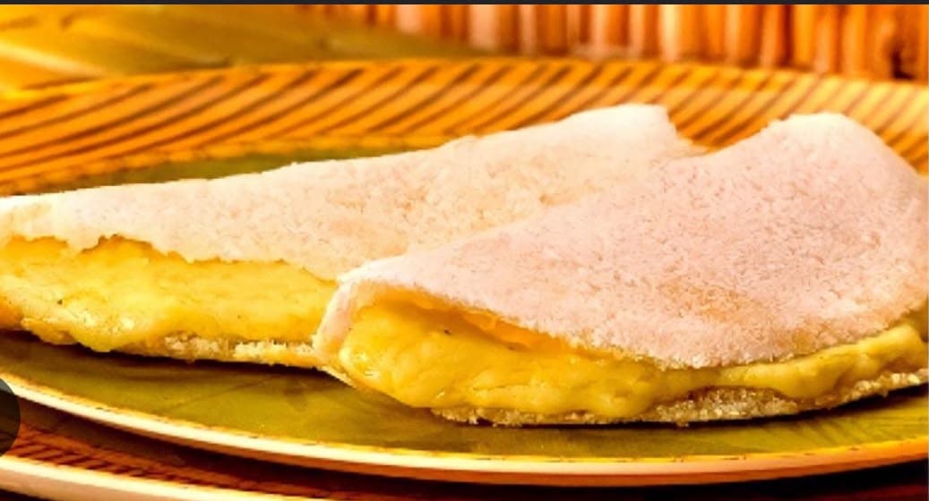 Tapioca de queijo com Presunto