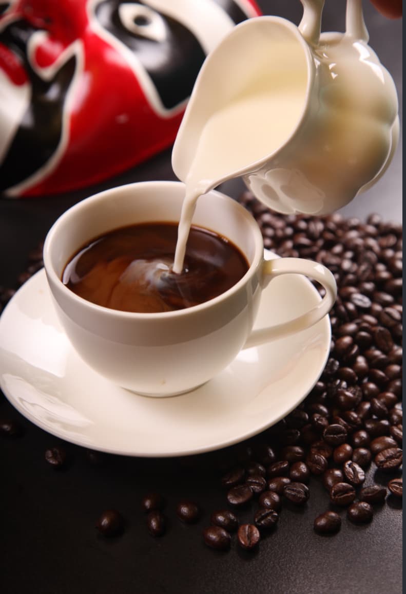 Café com leite médio